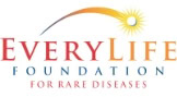 Logo of the EveryLife Foundation for Rare Diseases, featuring a stylized sun and rainbow arc above the organization's name in colorful text.